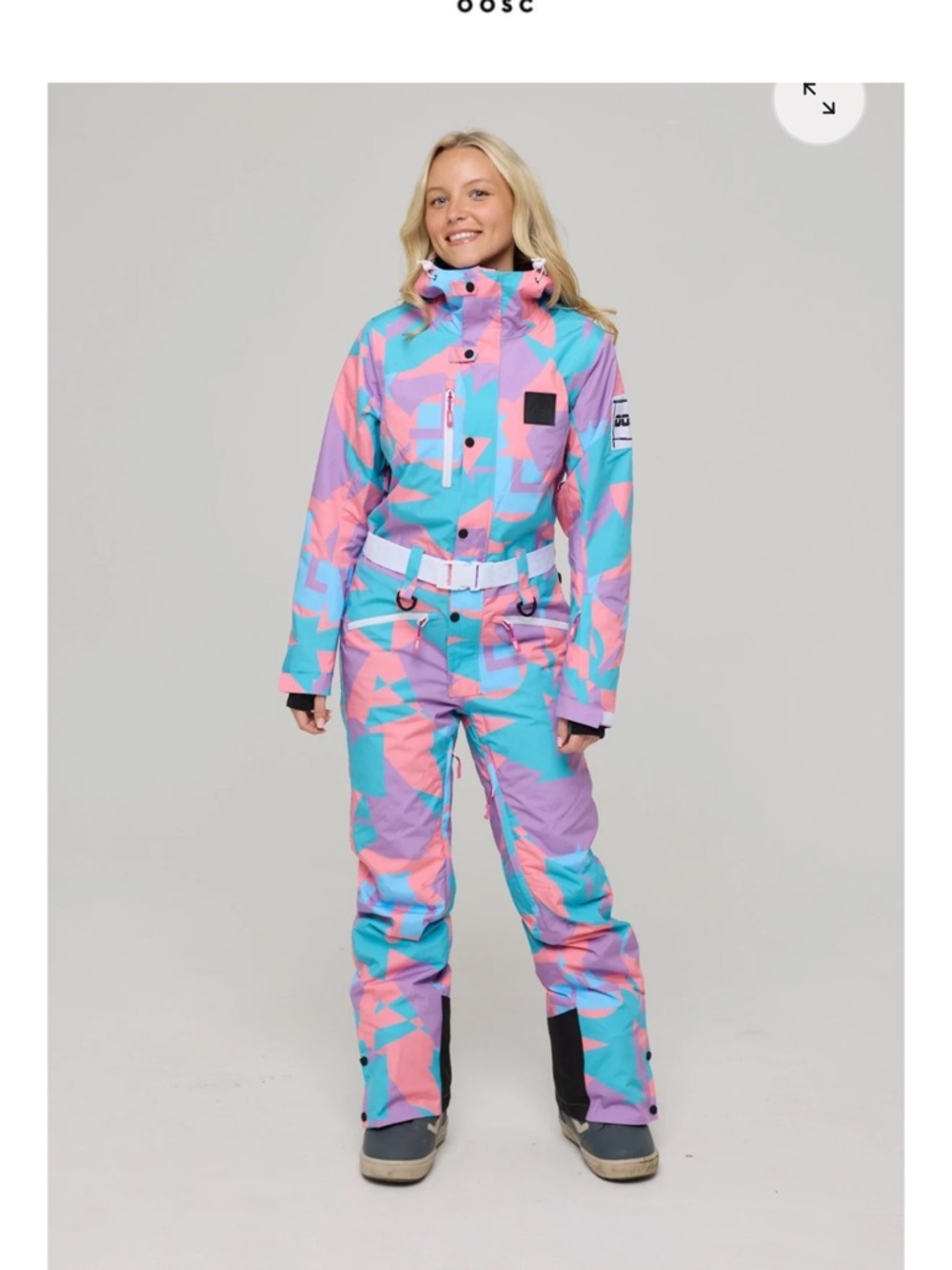 NEW - OOSC Colorblock Pastel Women's Snow Onesie